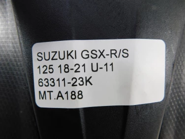 Mocowanie tablicy bŁotnik suzuki gsx-r/s 125 18-21 u-11 63311-23k