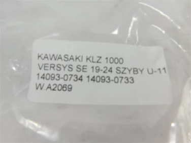 Plastik wypeŁnienie owiewka kawasaki klz 1000 versys se 19-24 szyby u-11 14093-0734 14093-0733
