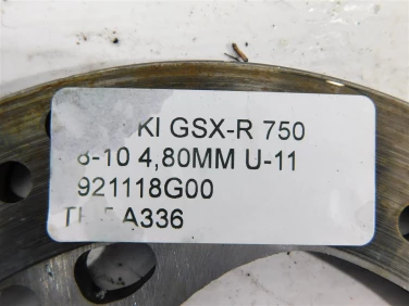 Tarcza hamulcowa przÓd suzuki gsx-r 750 08-10 4,80mm u-11 921118g00