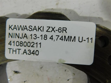 Tarcza hamulcowa tyŁ kawasaki zx-6r ninja 13-18 4,74mm u-11 410800211