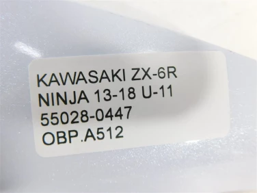 Owiewka bok boczna prawa kawasaki zx-6r ninja 13-18 u-11 55028-0447