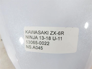 NakŁadka siedzenia pasaŻera kawasaki zx-6r ninja 13-18 u-11 53065-0022