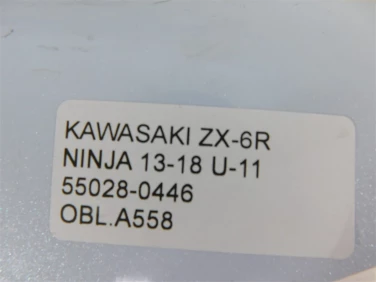 Owiewka bok boczna lewa kawasaki zx-6r ninja 13-18 u-11 55028-0446