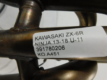 Kolanko kolektor wydech kawasaki zx-6r ninja 13-18 u-11 391780206