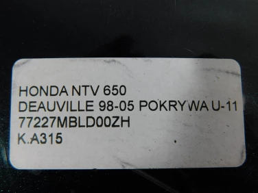 Kufer kufry tyŁ honda ntv 650 deauville 98-05 pokrywa u-11 77227mbld00zh
