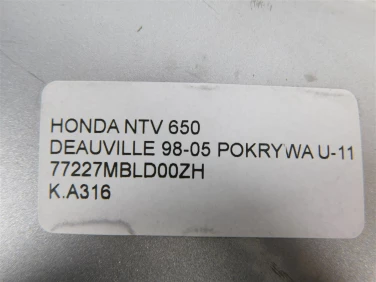 Kufer kufry tyŁ honda ntv 650 deauville 98-05 pokrywa u-11 77227mbldoozh
