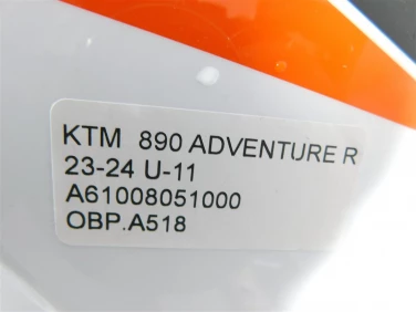 Owiewka bok boczna prawa ktm 890 adventure r 23-24 u-11 a61008051000