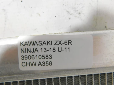 ChŁodnica wody przÓd kawasaki zx-6r ninja 13-18 u-11 390610583