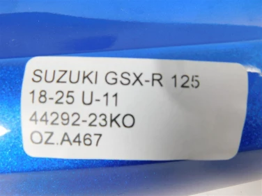 OsŁona nakŁadka zbiornik suzuki gsx-r 125 18-25 u-11 44292-23ko