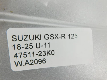 Plastik wypeŁnienie owiewka suzuki gsx-r 125 18-25 u-11 47511-23k0