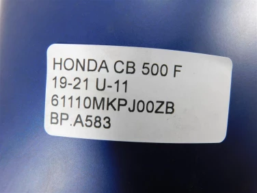 BŁotnik przÓd przedni honda cb 500 f 19-21 u-11 61110mkpjoozb