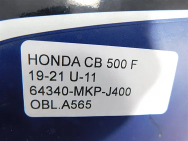Owiewka bok boczna lewa honda cb 500 f 19-21 u-11 64340-mkp-j400
