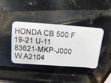 Plastik wypeŁnienie owiewka honda cb 500 f 19-21 u-11 83621-mkp-j000