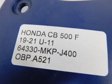 Owiewka bok boczna prawa honda cb 500 f 19-21 u-11 64330-mkp-j400