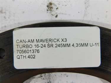 Tarcza hamulec can-am maverick x3 turbo 16-24 Śr.245mm 4,35mm u-11 705601376