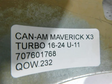 OsŁona tŁumika wydechu can-am maverick x3 turbo 16-24 u-11 707601768