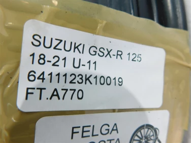Felga koŁo tyŁ suzuki gsx-r 125 18-21 felga prosta ok u-11 6411123k10019