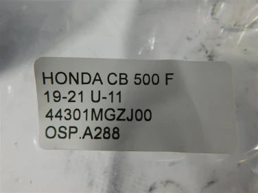 OŚ koŁa przÓd przednia honda cb 500 f 19-21 u-11 44301mgzjoo