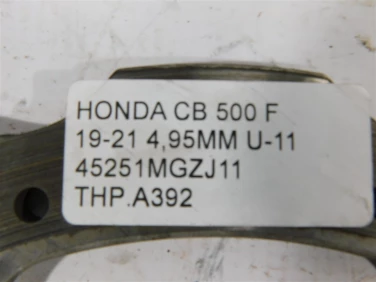 Tarcza hamulcowa przÓd honda cb 500 f 19-21 4,95mm u-11 45251mgzj11