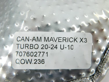 OsŁona tŁumika wydechu can-am maverick x3 turbo 20-24 u-10 707602771