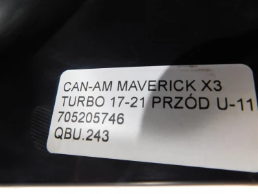 Bumper zderzak rura can-am maverick x3 turbo 17-21 przÓd u-11 705205746