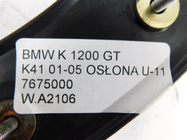 Plastik wypeŁnienie owiewka bmw k 1200 gt k41 01-05 osŁona u-11 7675000