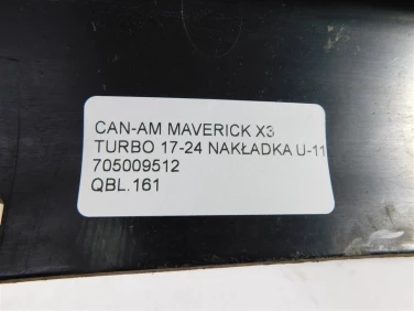 BŁotnik nadkole plastik can-am maverick x3 turbo 17-24 nakŁadka u-11 705009512