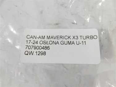 WypeŁnienie plastik can-am maverick x3 turbo 17-24 osŁona guma u-11 707900486