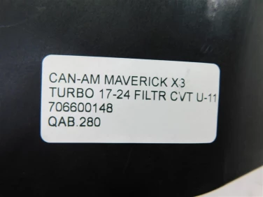 Airbox filtr powietrza can-am maverick x3 turbo 17-24 filtr cvt u-11 706600148