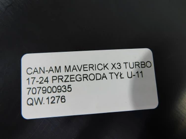 WypeŁnienie plastik can-am maverick x3 turbo 17-24 przegroda tyŁ u-11 707900935