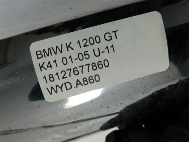 Wydech koŃcowy tŁumik bmw k 1200 gt k41 01-05 u-11 18127677860