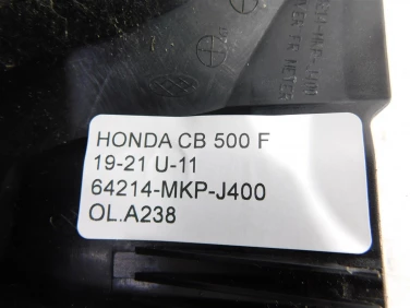 OsŁona licznik przÓd plastik honda cb 500 f 19-21 u-11 64214-mkp-j400
