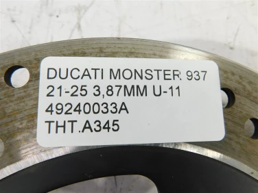 Tarcza hamulcowa tyŁ ducati monster 937 21-25 3,87mm u-11 49240033a