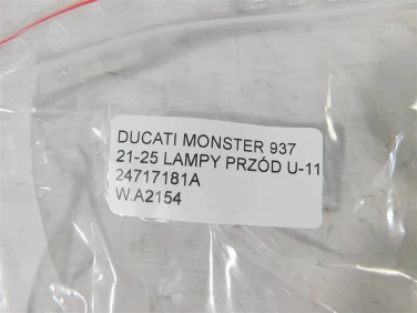 Plastik wypeŁnienie owiewka ducati monster 937 21-25 lampy przÓd u-11 24717181a
