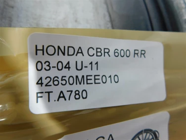 Felga koŁo tyŁ honda cbr 600 rr 03-04 felga prosta ok u-11 42650mee010