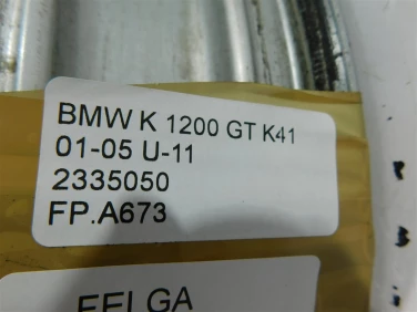 Felga koŁo przÓd bmw k 1200 gt k41 01-05 felga prosta ok u-11 2335050