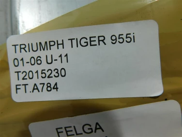 Felga koŁo tyŁ triumph tiger 955i 01-06 felga prosta ok u-11 t2015230