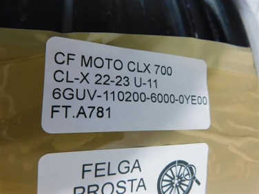 Felga koŁo tyŁ cf moto clx 700 cl-x 22-23 felga prosta ok u-11 6guv-110200-6000-0ye00