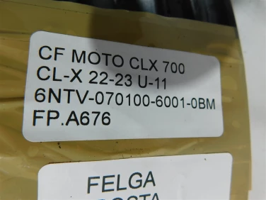 Felga koŁo przÓd cf moto clx 700 cl-x 22-23 felga prosta ok u-11 6ntv-070100-6001-0bm