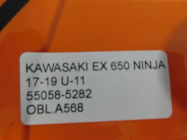 Owiewka bok boczna lewa kawasaki ex 650 ninja 17-19 u-11 55058-5282