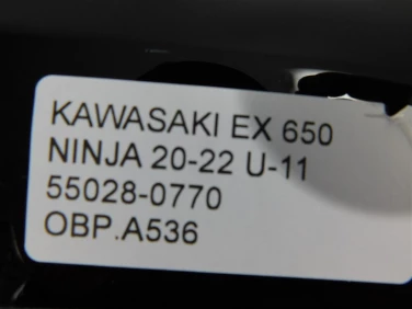 Owiewka bok boczna prawa kawasaki ex 650 ninja 20-22 u-11 55028-0770