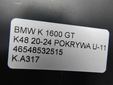Kufer kufry tyŁ bmw k 1600 gt 20-24 k48 pokrywa u-11 46548532515