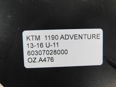 OsŁona nakŁadka zbiornik ktm 1190 adventure 13-16 u-11 60307028000