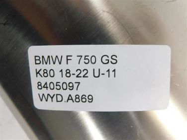 Wydech koŃcowy tŁumik bmw f 750 gs k80 18-22 u-11 8405097