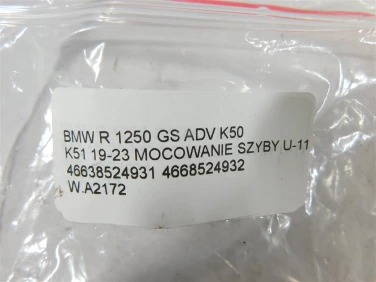 Plastik wypeŁnienie owiewka bmw r 1250 gs adv k50 k51 19-23 mocowanie szyby u-11 46638524931 4668524932