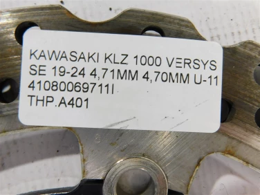 Tarcza hamulcowa przÓd kawasaki klz 1000 versys se 19-24 4,71mm 4,70mm u-11 41080069711i