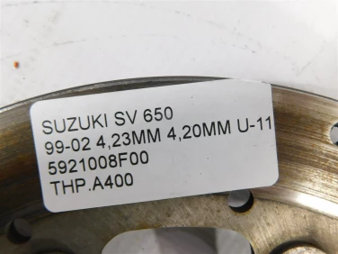 Tarcza hamulcowa przÓd suzuki sv 650 99-02 4,23mm 4,20mm u-11 5921008f00