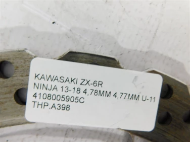 Tarcza hamulcowa przÓd kawasaki zx-6r ninja 13-18 4,78mm 4,77mm u-11 4108005905c