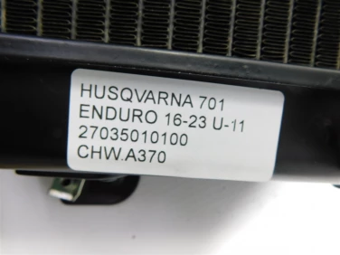 ChŁodnica wody przÓd husqvarna 701 enduro 16-23 u-11 27035010100