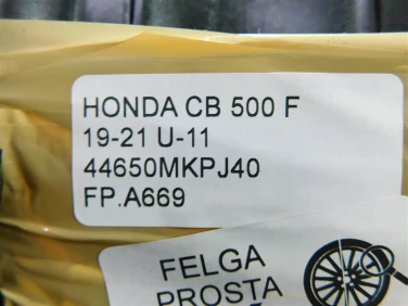 Felga koŁo przÓd honda cb 500 f 19-21 felga prosta ok u-11 44650mkpj40